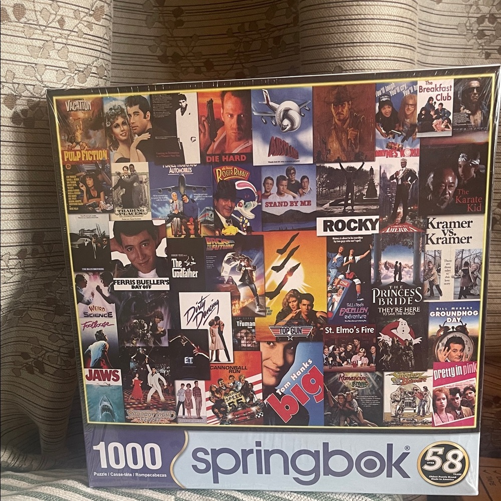 1000 Piece Puzzle 📽️🍿📼🎬🎞️ Going to The Movies Springbok Made In The USA 🇺🇸